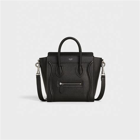 celine nano luggage drummed leather|NANO LUGGAGE BAG IN DRUMMED CALFSKIN.